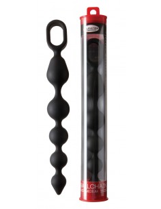 MALESATION Ballchain medium black - Kulki analne, koraliki analne - 1