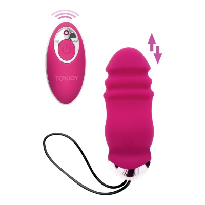 Jajko wibrujące Toy Joy Sunny Side Up And Down z pilotem – silikon medyczny, ruch posuwisto-zwrotny, kompaktowe wymiary - 1