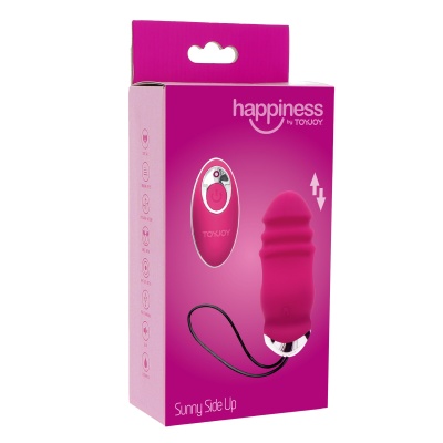Jajko wibrujące Toy Joy Sunny Side Up And Down z pilotem – silikon medyczny, ruch posuwisto-zwrotny, kompaktowe wymiary - 1 2
