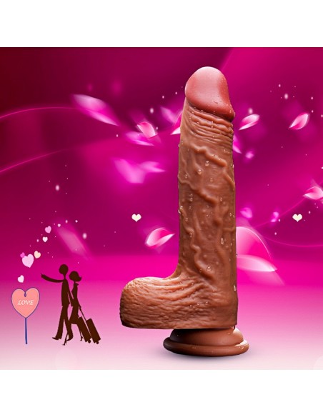 Realistyczny Wibrator z Ruchem Góra/Dół Grzaniem i Wibracjami 21 cm - Wibratory Realistyczne - 6