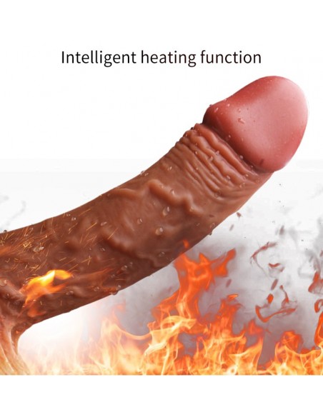 Realistyczny Wibrator z Ruchem Góra/Dół Grzaniem i Wibracjami 21 cm - Wibratory Realistyczne - 8