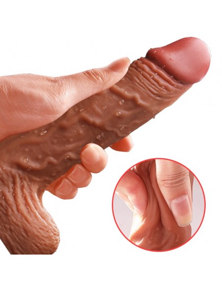 Realistyczny Wibrator z Ruchem Góra/Dół Grzaniem i Wibracjami 21 cm - Wibratory Realistyczne - 9