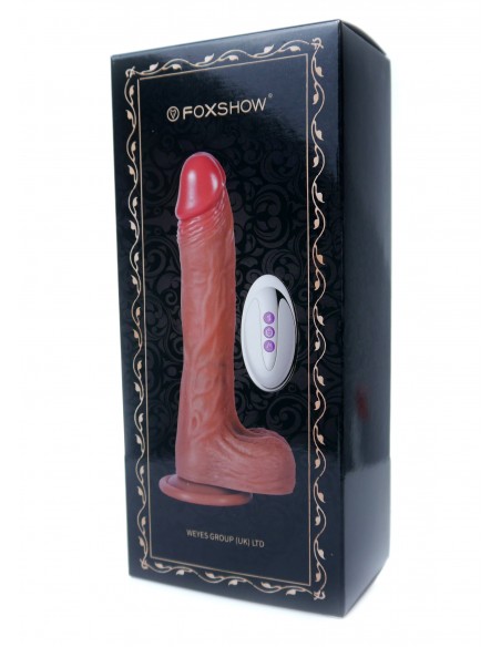 Realistyczny Wibrator z Ruchem Góra/Dół Grzaniem i Wibracjami 21 cm - Wibratory Realistyczne - 10