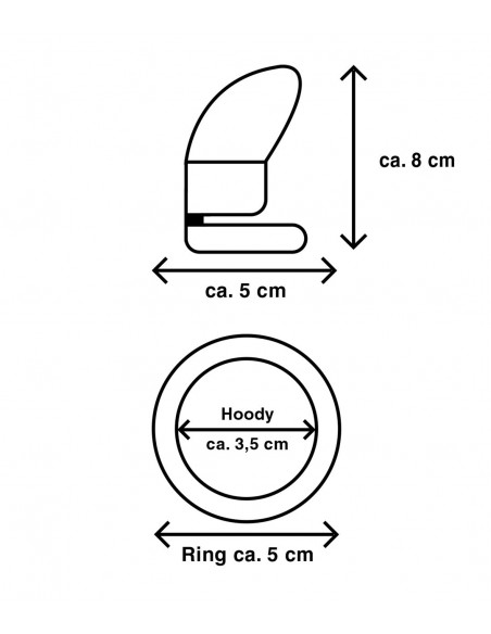 Mr. Cock Extreme Line Cock Hoody Cage Ring 50 mm - Dilatory penisa - 3