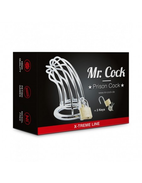 Mr. Cock Extreme Line Prison Cock Cage ring 50 mm - Dilatory penisa - 1