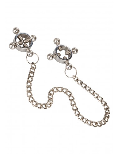 4 Point Nipple Press w Chain - Klamry i klipsy na sutki - 6