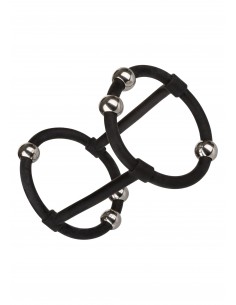 Beaded Silicone Enhancer Cage - Pierścienie erekcyjne niewibrujące - 1