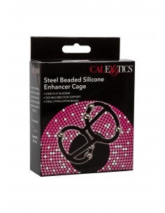 Beaded Silicone Enhancer Cage - Pierścienie erekcyjne niewibrujące - 1 2