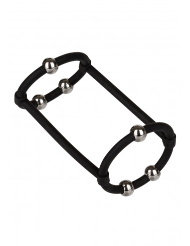 Beaded Silicone Enhancer Cage - Pierścienie erekcyjne niewibrujące - 5