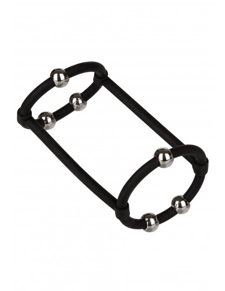 Beaded Silicone Enhancer Cage - Pierścienie erekcyjne niewibrujące - 5