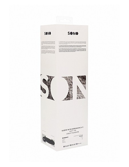 No.17 - Dong Extension - Black - Przedłużki i nakładki na penisa - 3