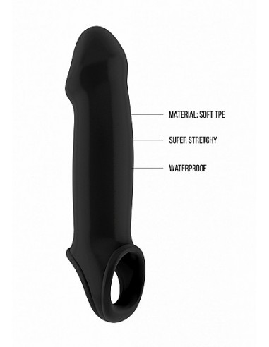 No.17 - Dong Extension - Black - Przedłużki i nakładki na penisa - 10