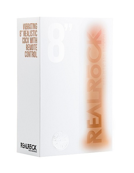 Wibrator Vibrating Realistic Cock - 8" - Skin - Wibratory Realistyczne - 2