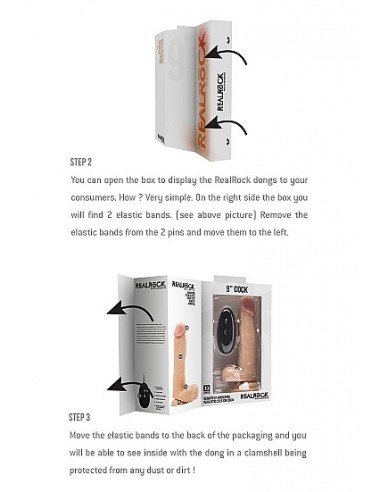 Wibrator Vibrating Realistic Cock - 8" - Skin - Wibratory Realistyczne - 4