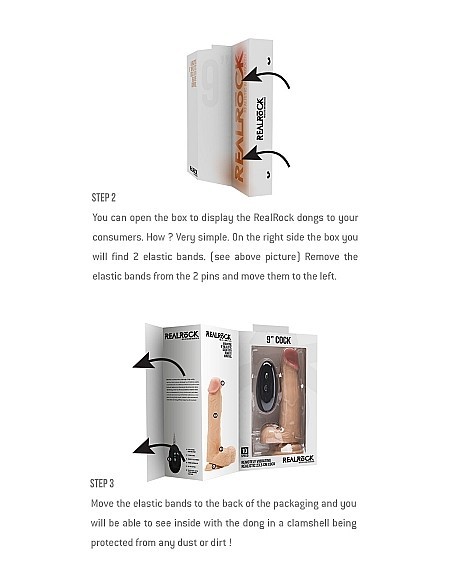 Wibrator Vibrating Realistic Cock - 8" - Skin - Wibratory Realistyczne - 4