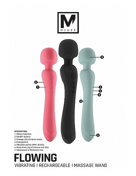 Flowing - Black - Stymulatory łechtaczki klasyczne - 5