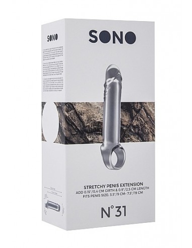 No.31 - Stretchy Penis Extension - Translucent - Przedłużki i nakładki na penisa - 3