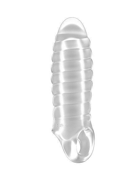 No.36 - Stretchy Thick Penis Extension - Translucent - Przedłużki i nakładki na penisa - 1