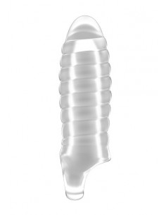 No.36 - Stretchy Thick Penis Extension - Translucent - Przedłużki i nakładki na penisa - 1 2