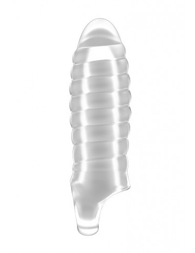 No.36 - Stretchy Thick Penis Extension - Translucent - Przedłużki i nakładki na penisa - 2
