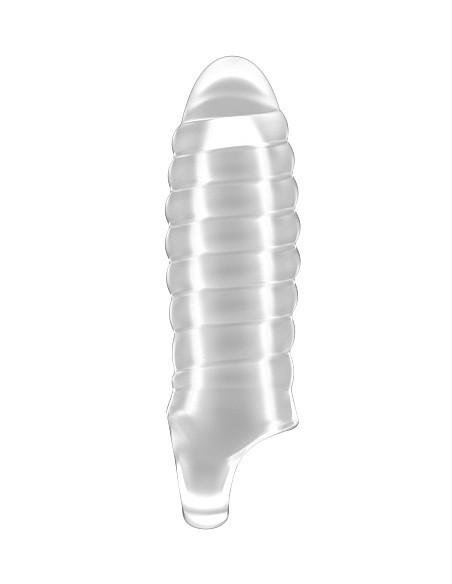 No.36 - Stretchy Thick Penis Extension - Translucent - Przedłużki i nakładki na penisa - 2