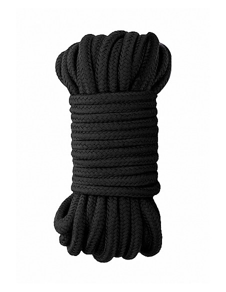 Lina BDSM Ouch! Japanese Rope 10 m Black - Liny, sznury BDSM - 3