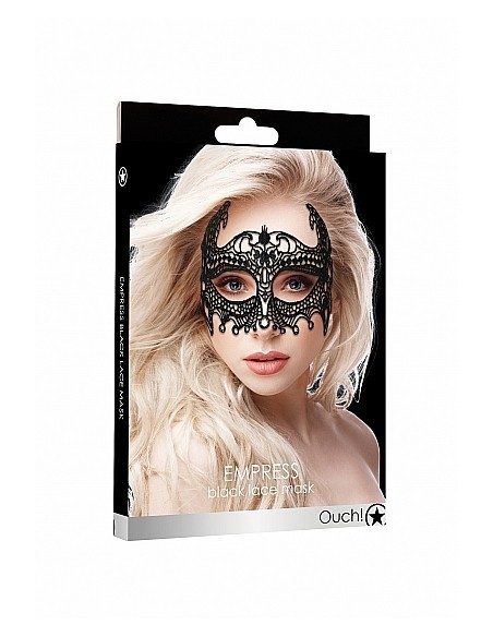 Empress Black Lace Mask - Black - Opaski i maski na oczy - 2
