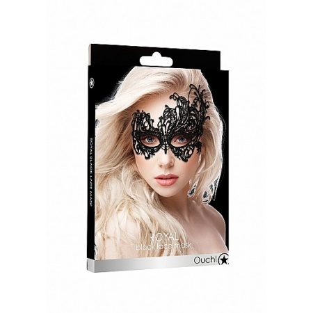 Maska Royal Black Lace Mask - Black - 2