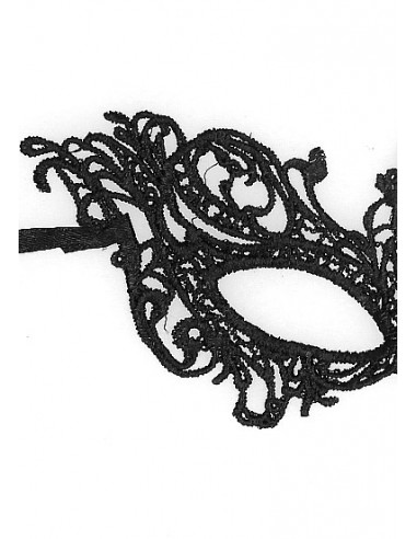 Royal Black Lace Mask - Black - Opaski i maski na oczy - 4