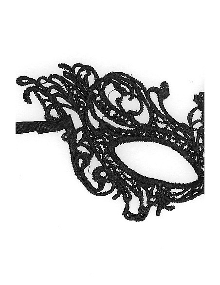 Royal Black Lace Mask - Black - Opaski i maski na oczy - 4