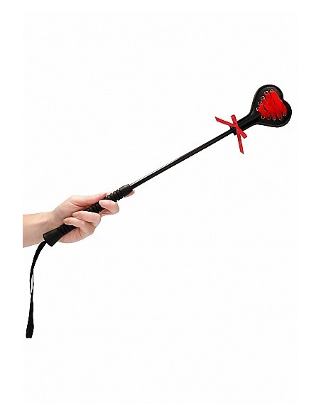 Ouch! Crop Black Heart With Red Lace - Large - Baty, pejcze i packi - 4