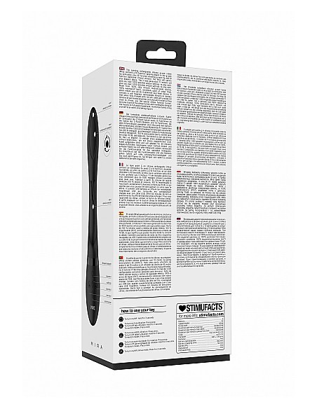 Wibrator Mira - Spinning G-Spot Rabbit - Black - Wibratory Króliczki - 5