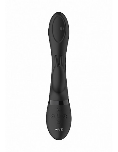 Wibrator Mira - Spinning G-Spot Rabbit - Black - Wibratory Króliczki - 7