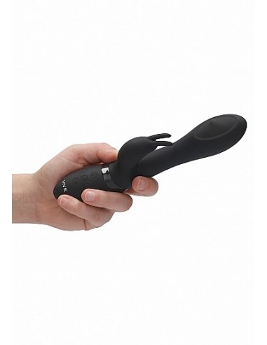Wibrator Mira - Spinning G-Spot Rabbit - Black - Wibratory Króliczki - 10