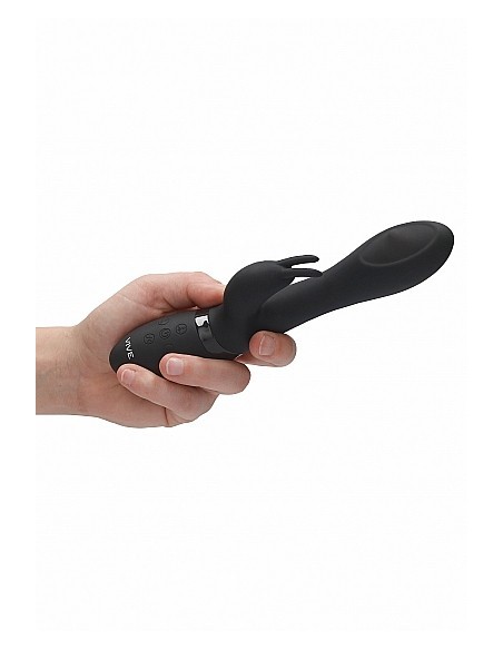 Wibrator Mira - Spinning G-Spot Rabbit - Black - Wibratory Króliczki - 10