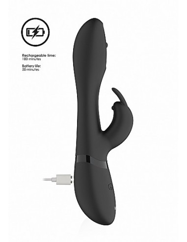 Wibrator Mira - Spinning G-Spot Rabbit - Black - Wibratory Króliczki - 11