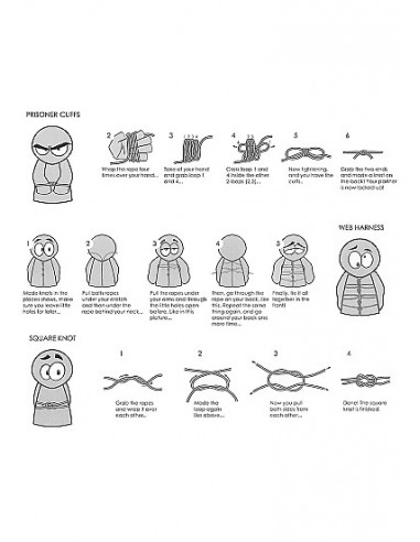 Lina BDSM Thick Bondage Rope - 10 m Black - Liny, sznury BDSM - 7