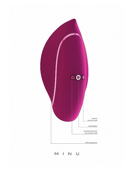 Stymulator Minu - Lay On Vibrator - Pink - Stymulatory łechtaczki klasyczne - 8