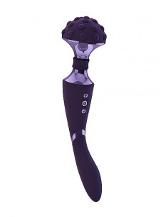 Stymulator- Shiatsu Bendable Massager Wand - Purple - WIBRATORY EKSKLUZYWNE - 1