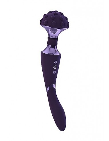 Stymulator- Shiatsu Bendable Massager Wand - Purple - WIBRATORY EKSKLUZYWNE - 1