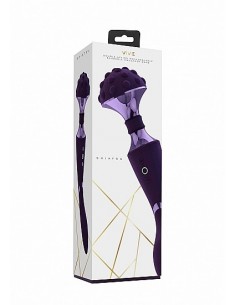 Stymulator- Shiatsu Bendable Massager Wand - Purple - WIBRATORY EKSKLUZYWNE - 1 2