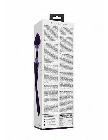 Stymulator- Shiatsu Bendable Massager Wand - Purple - WIBRATORY EKSKLUZYWNE - 3