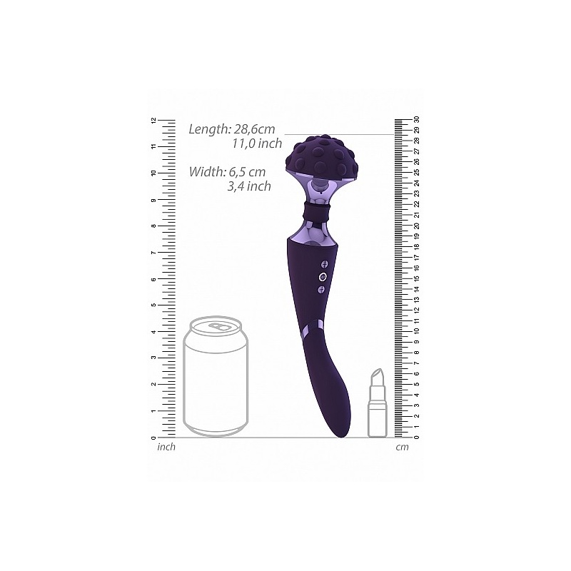 Shiatsu Bendable Massager Wand - Fioletowy - 4
