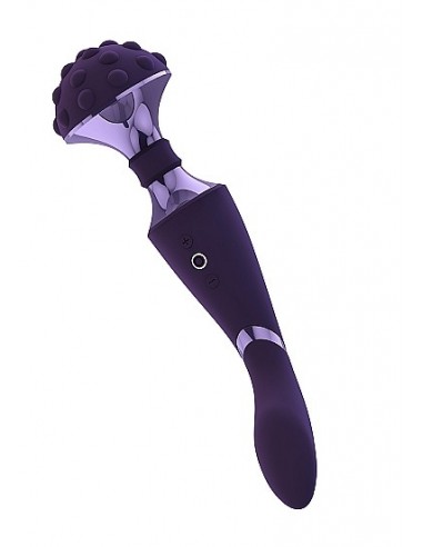 Stymulator- Shiatsu Bendable Massager Wand - Purple - WIBRATORY EKSKLUZYWNE - 5