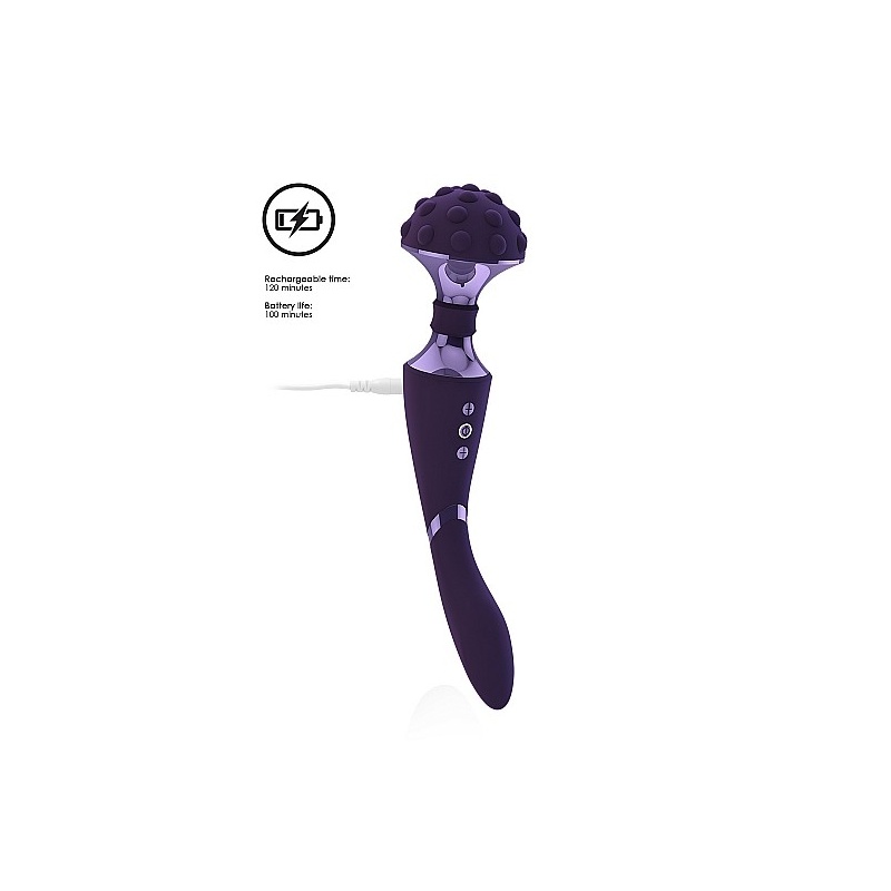 Shiatsu Bendable Massager Wand - Fioletowy - 6