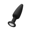 Cone-Shaped Diamond Butt Plug - Black - 1