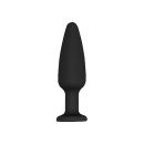 Cone-Shaped Diamond Butt Plug - Black - 4