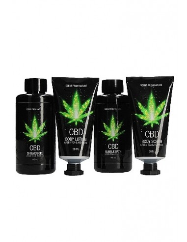 CBD - do Kąpieli i Prysznicu - Zestaw 3 - Green Tea Hemp Oil - Lubrykanty, feromony i olejki do masażu CBD - 1