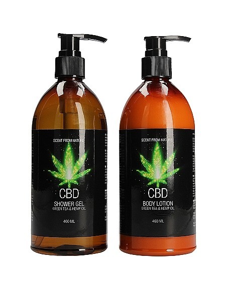 CBD - do Kąpieli i Prysznicu - Zestaw 5 - Green Tea Hemp Oil - Lubrykanty, feromony i olejki do masażu CBD - 1