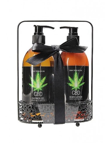 CBD - do Kąpieli i Prysznicu - Zestaw 5 - Green Tea Hemp Oil - Lubrykanty, feromony i olejki do masażu CBD - 4